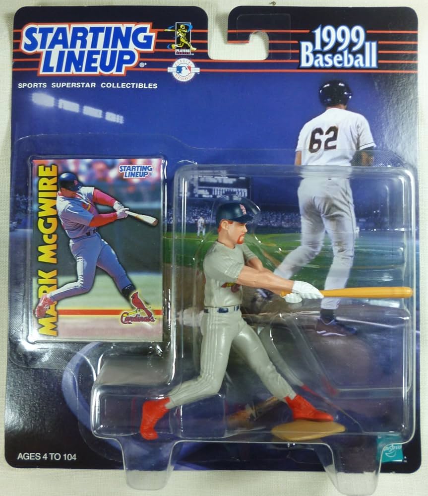 ☀MLB - MARK.McGWIRE/フィギュア 1998 Starting Lineup Pro Action Baseball MARK MCGWIRE Action